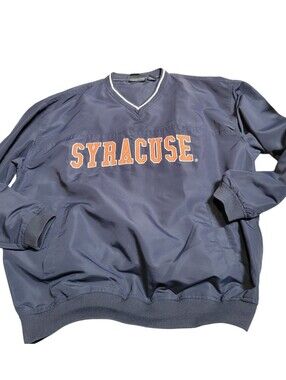 Vintage Y2K! J2 Sport Syracuse Embroidered Windbreaker Pullover Jacket